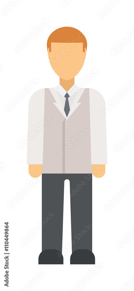 Business man icon silhouette office people vector Business man icon silhouette office people vector