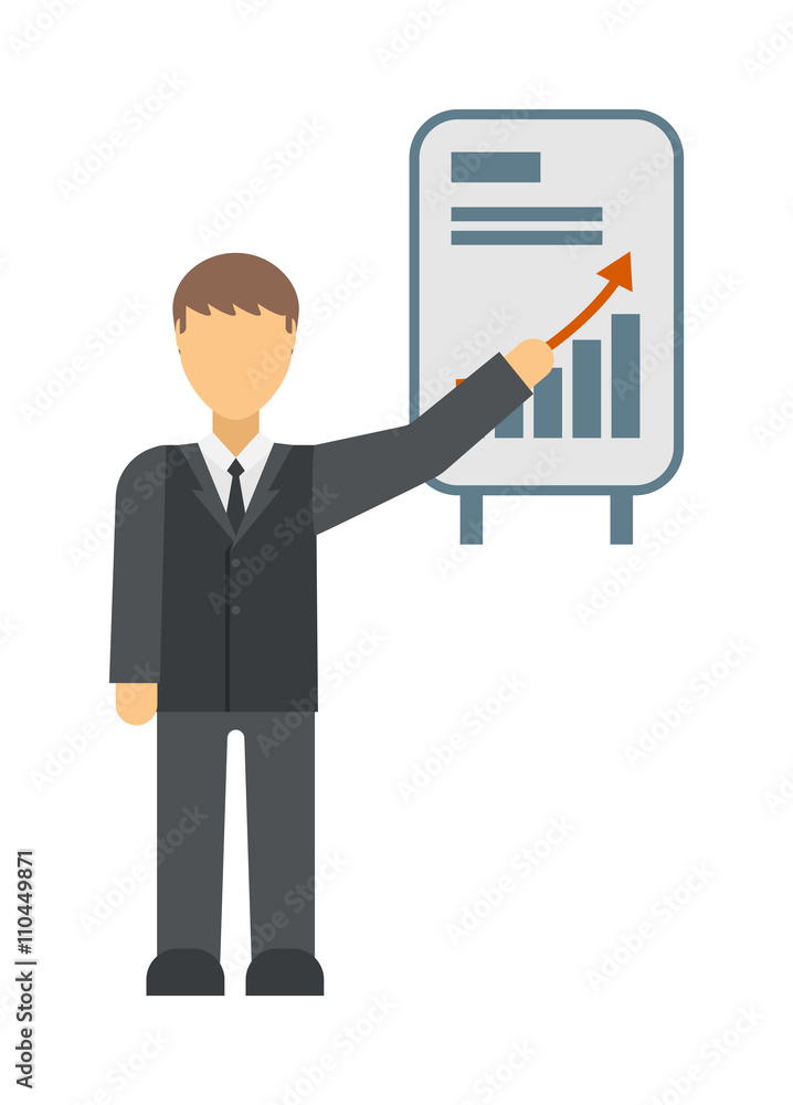 Vector growing chart graph icon business arrow progress diagram. Vector growing chart graph icon business arrow progress diagram.