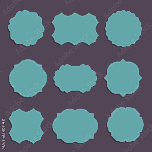 Stylish labels collection