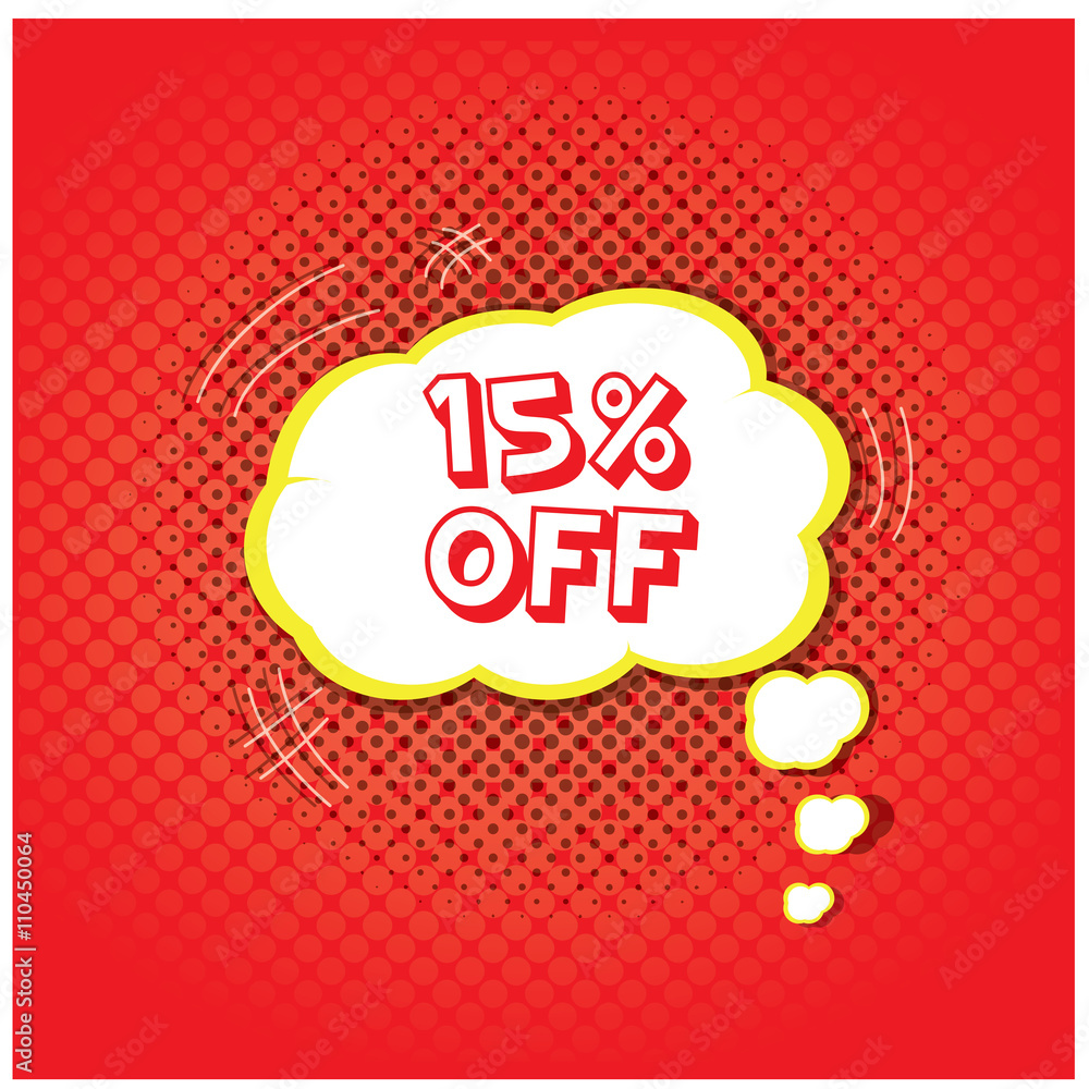 Obraz premium Comic sales