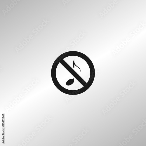 No music sign