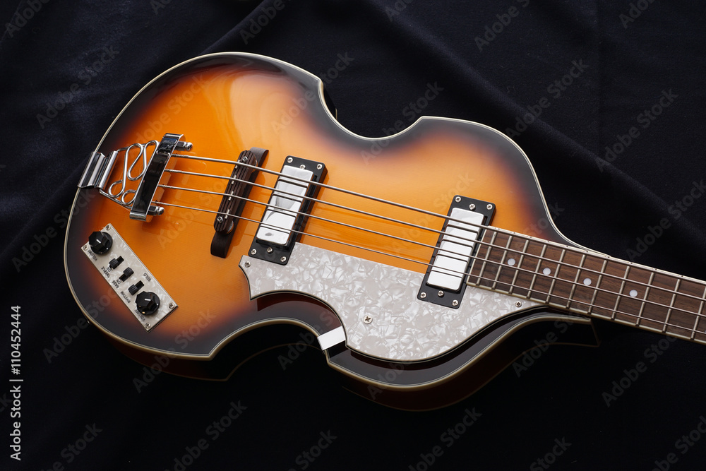 Closeup of electric guitar. Detail, selective focus. Closeup of electric guitar. Detail, selective focus.