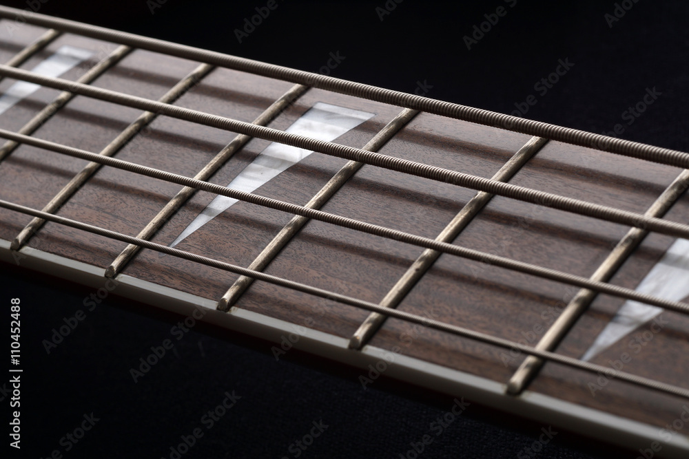 Guitar fingerboard close up Guitar fingerboard close up