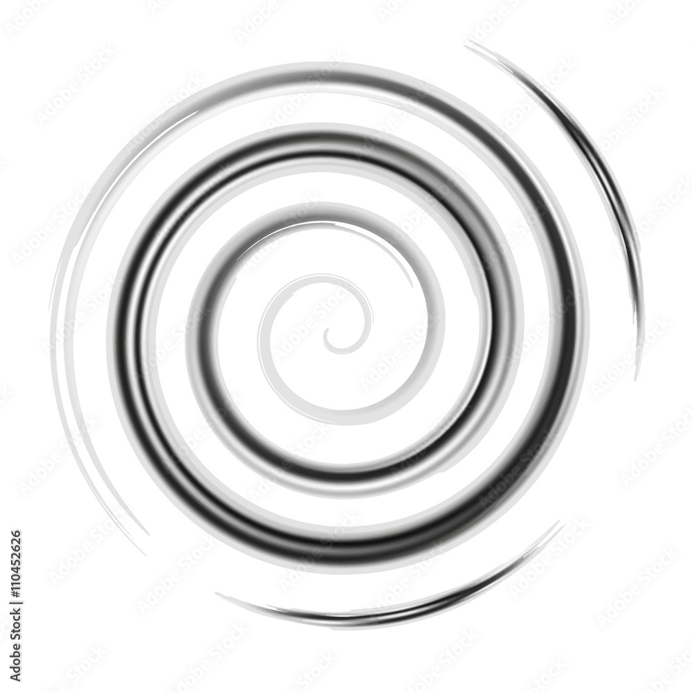 Silver watercolor spiral Silver watercolor spiral
