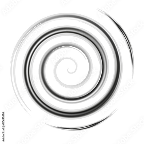 Silver watercolor spiral