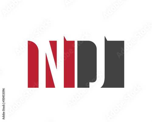Free Download NJ red square letter logo for job, journal, justice, journey, jewelry - GFXLoad