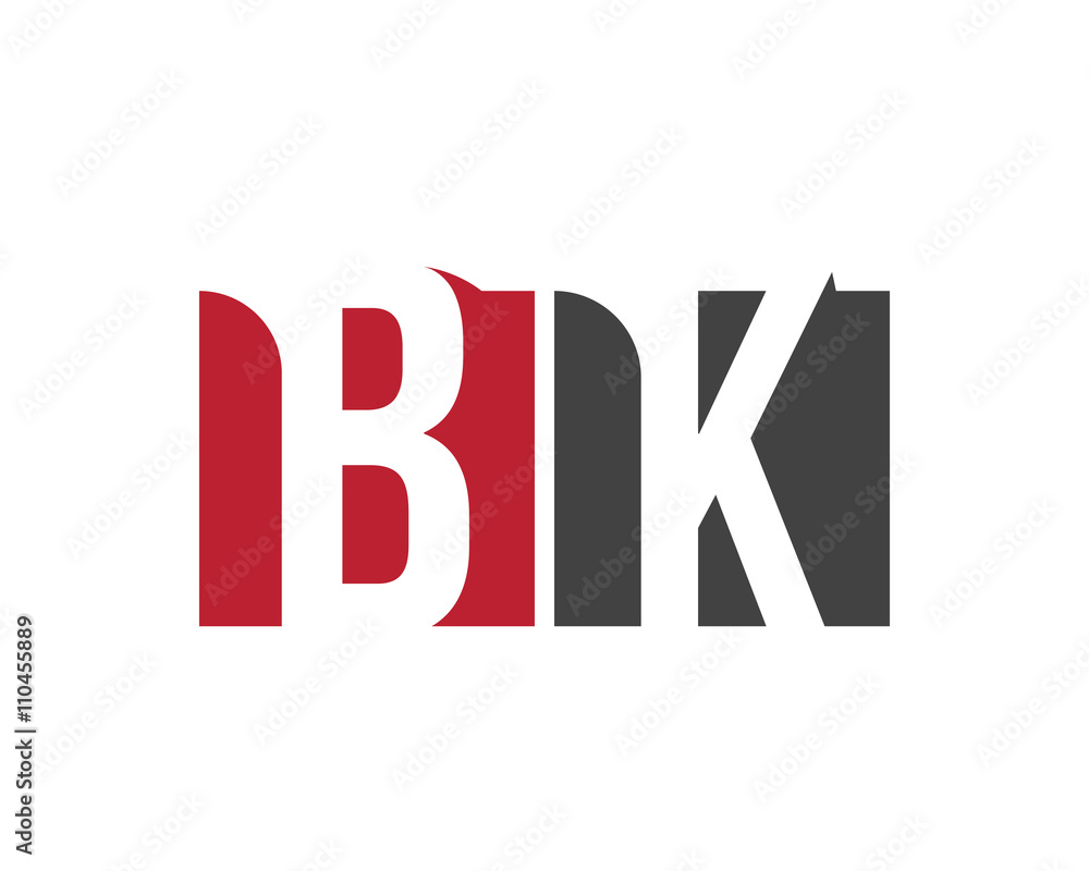 BK red square letter logo for kitchen, karaoke, king, kingdom, knowledge BK red square letter logo for kitchen, karaoke, king, kingdom, knowledge