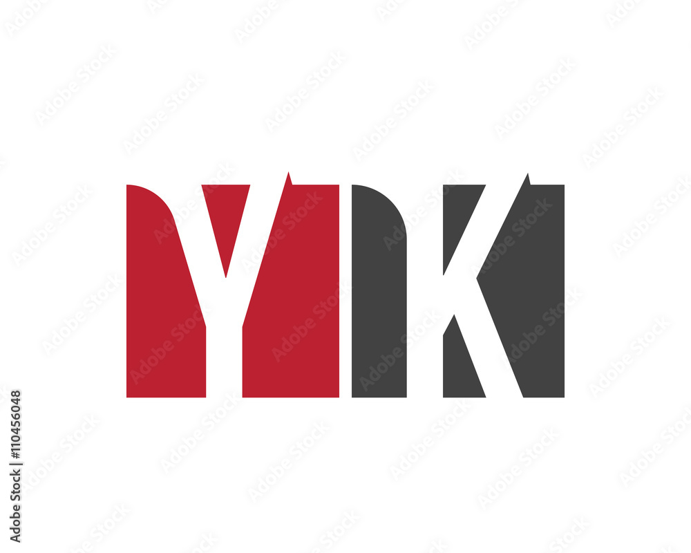 YK red square letter logo for kitchen, karaoke, king, kingdom, knowledge YK red square letter logo for kitchen, karaoke, king, kingdom, knowledge
