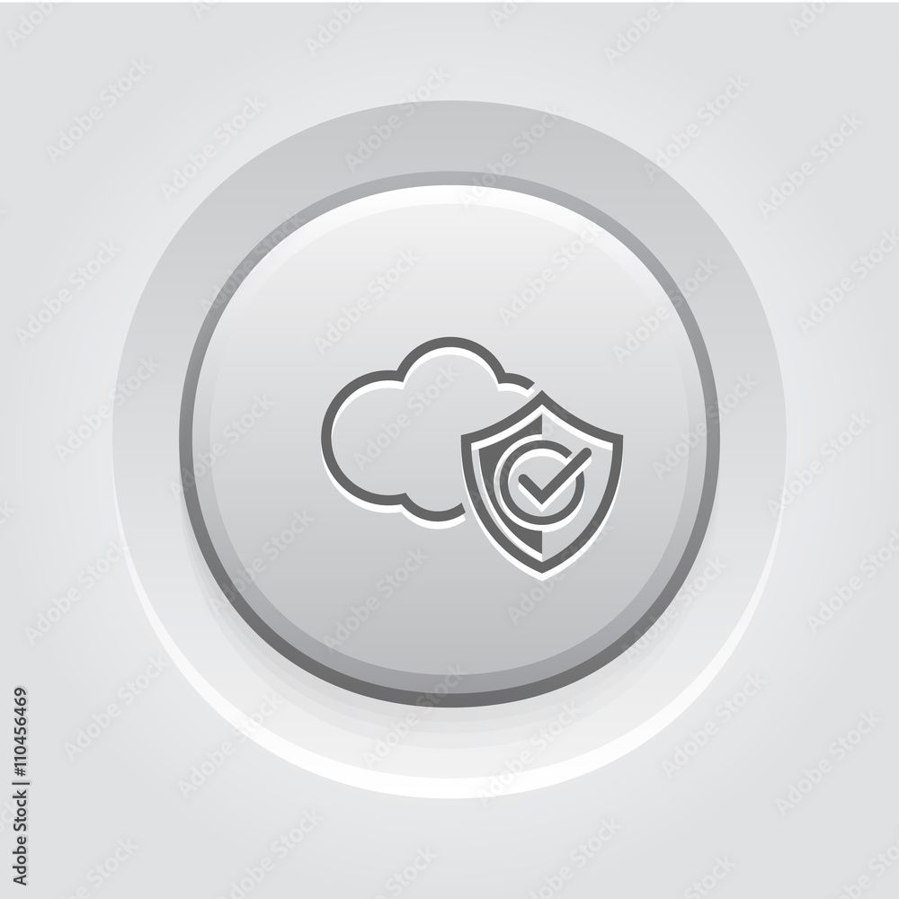 Cloud Security Icon Cloud Security Icon