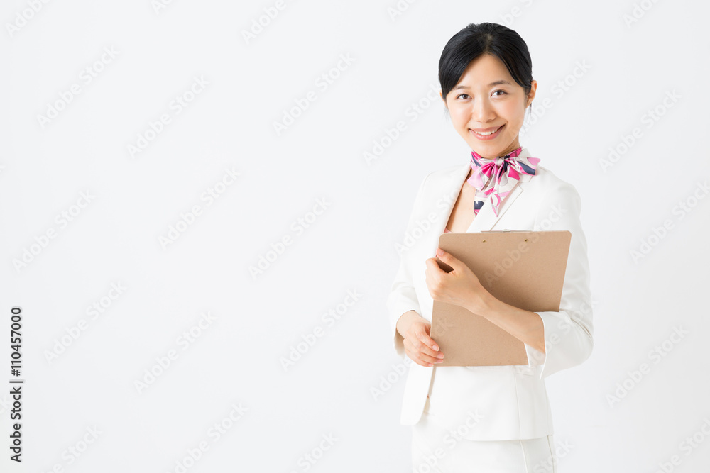 portrait of asian businesswoman isolated on white background portrait of asian businesswoman isolated on white background