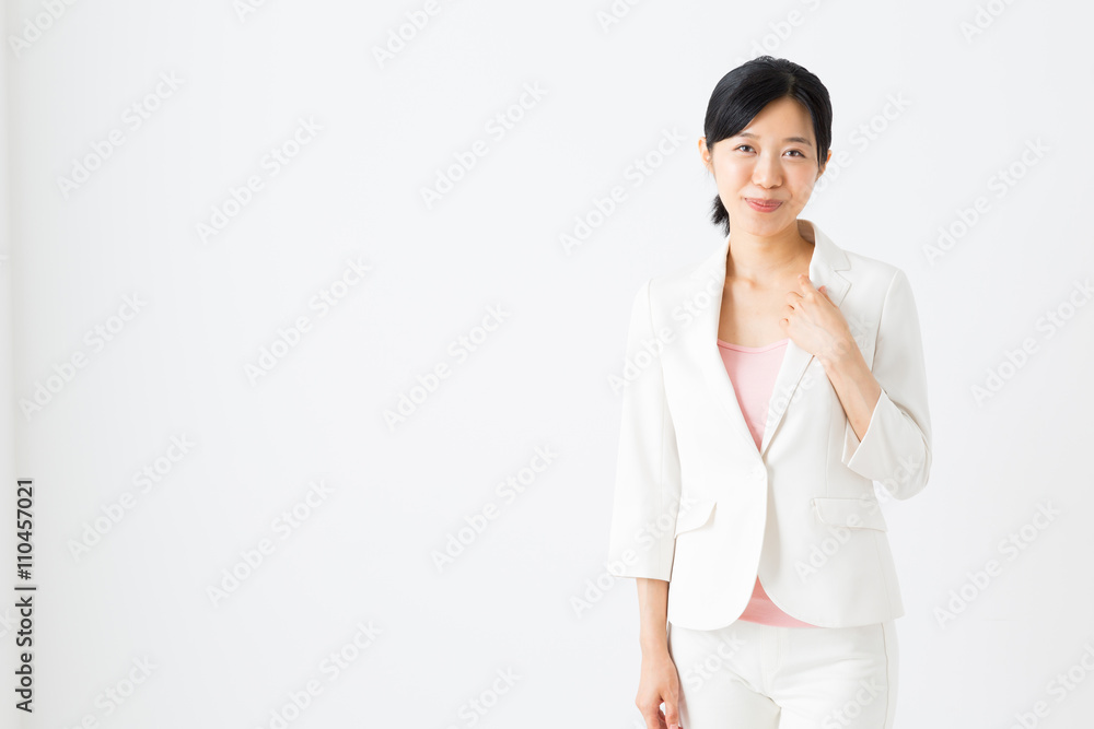 portrait of asian businesswoman isolated on white background portrait of asian businesswoman isolated on white background