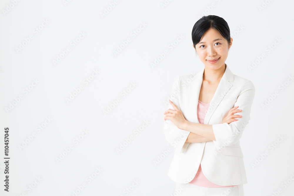 portrait of asian businesswoman isolated on white background portrait of asian businesswoman isolated on white background