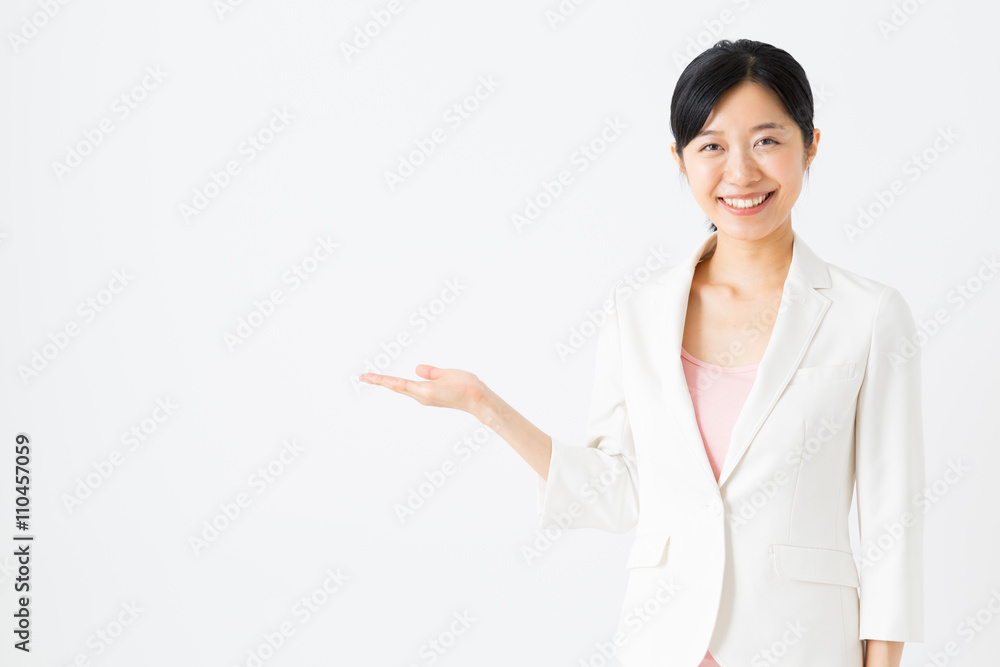 portrait of asian businesswoman isolated on white background portrait of asian businesswoman isolated on white background