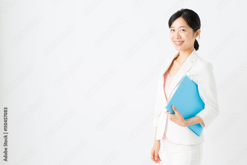 portrait of asian businesswoman isolated on white background portrait of asian businesswoman isolated on white background