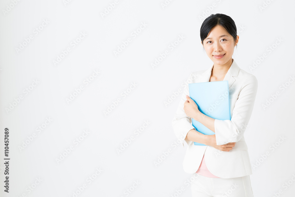portrait of asian businesswoman isolated on white background portrait of asian businesswoman isolated on white background