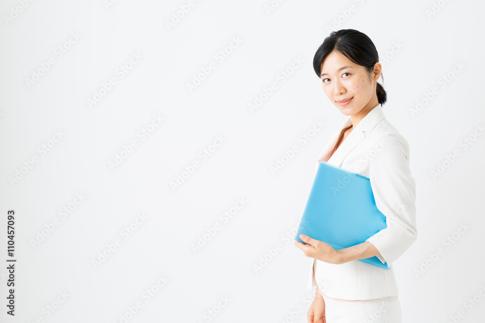 portrait of asian businesswoman isolated on white background portrait of asian businesswoman isolated on white background