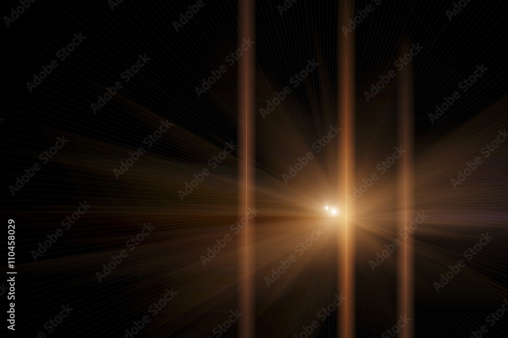 Obraz premium Abstract lens flare light over dark background