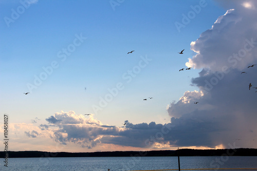 lake after rain storm