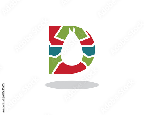 D Letter Tick Logo