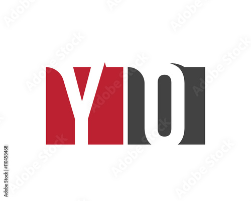 YO red square letter logo for organization, office, organized, outlet, orthopdic, online
