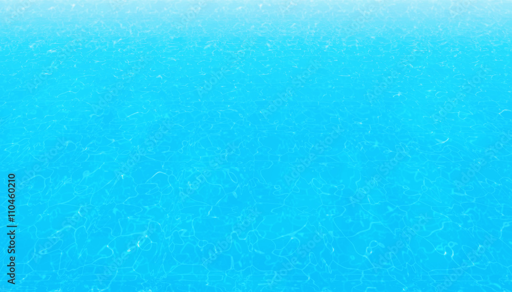Clean water in blue swimming pool. Clean water in blue swimming pool.