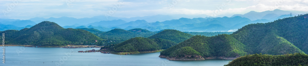 Landscape Srinakarin Dam.