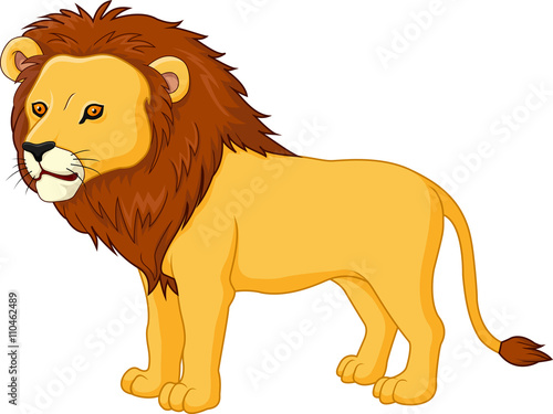 Cute lion cartoon