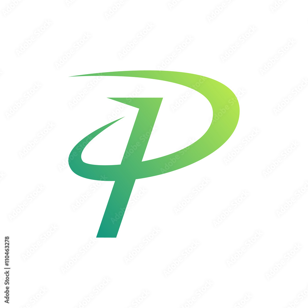Letter P Symbol Stock Vector | Adobe Stock