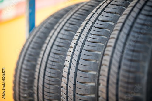 The old used car tires