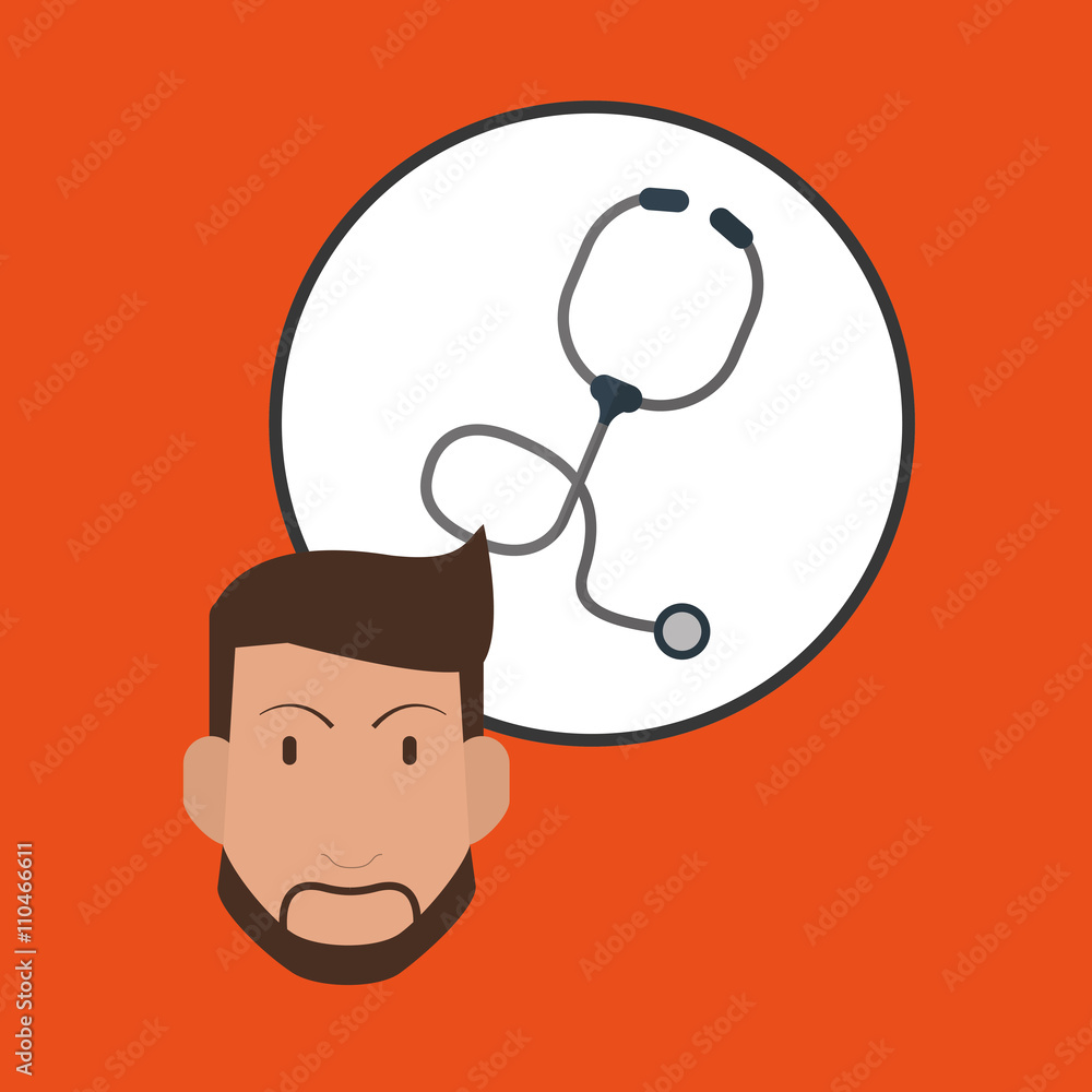 Obraz premium Doctor design. Medical care concept. Health care sign