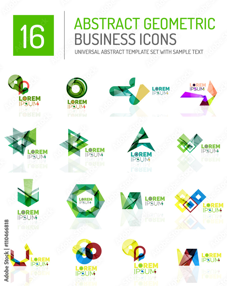 Fototapeta premium Abstract business icons