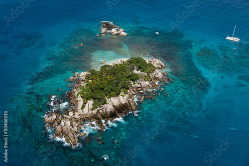 Seychelles, vue aériennes des îles Cocos