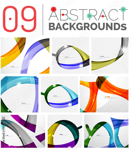 Set of abstract backgrounds