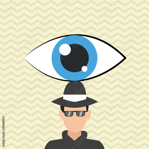 Security design. Protection icon. Colorful illustration