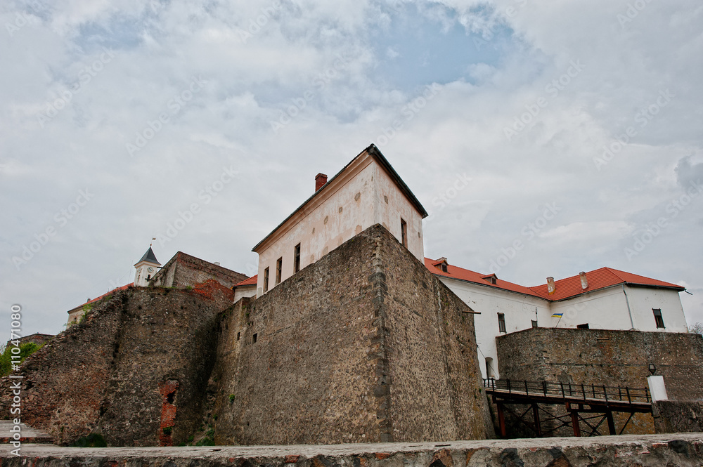 Castle Palanok in Mukachevo, Ukraine at transcarpathian region o Castle Palanok in Mukachevo, Ukraine at transcarpathian region o