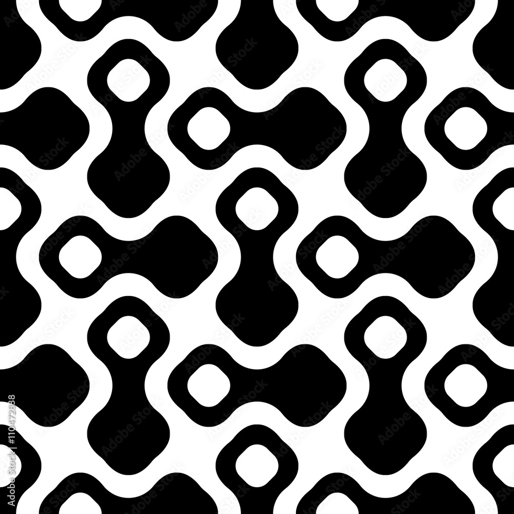 Seamless Curved Shape Pattern Seamless Curved Shape Pattern