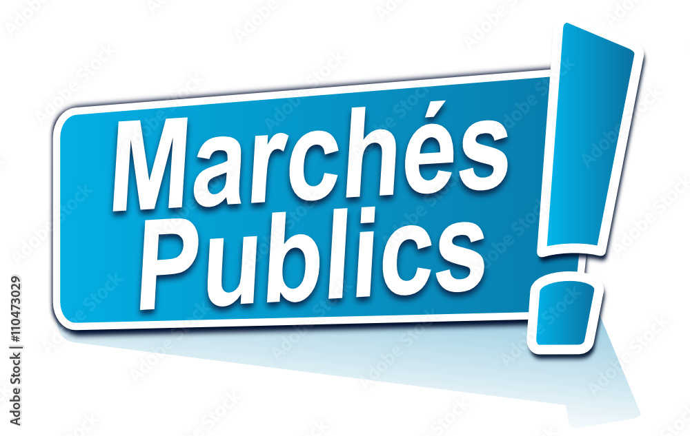 marchés publics sur étiquette bleue
