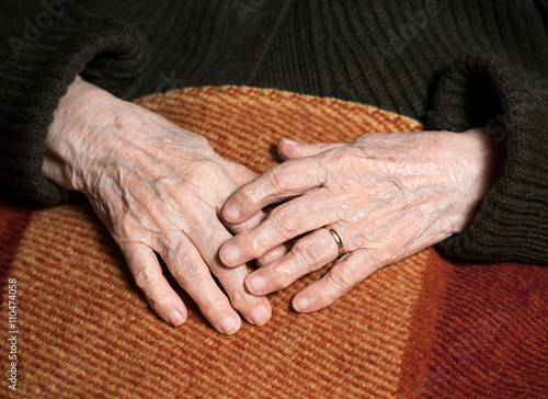 Old womans hands