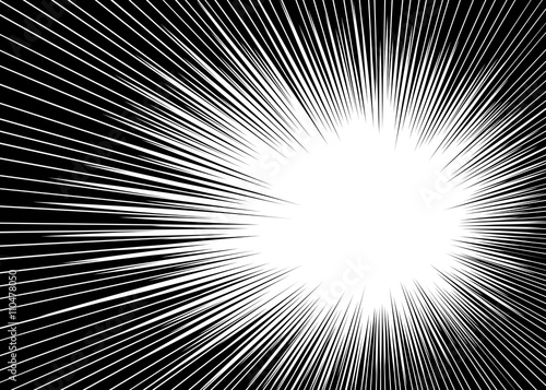 Sun ray or star burst Comic radial lines background