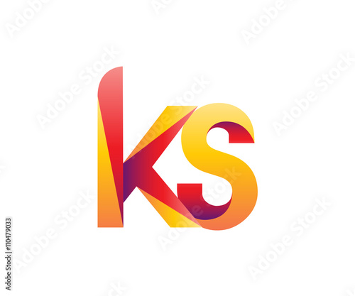 Creative Color Letter K S Logo