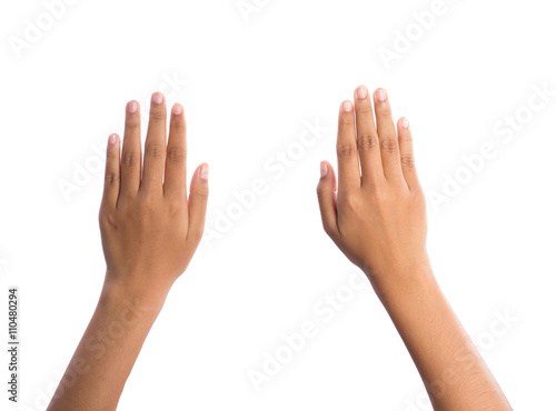 Two human hands