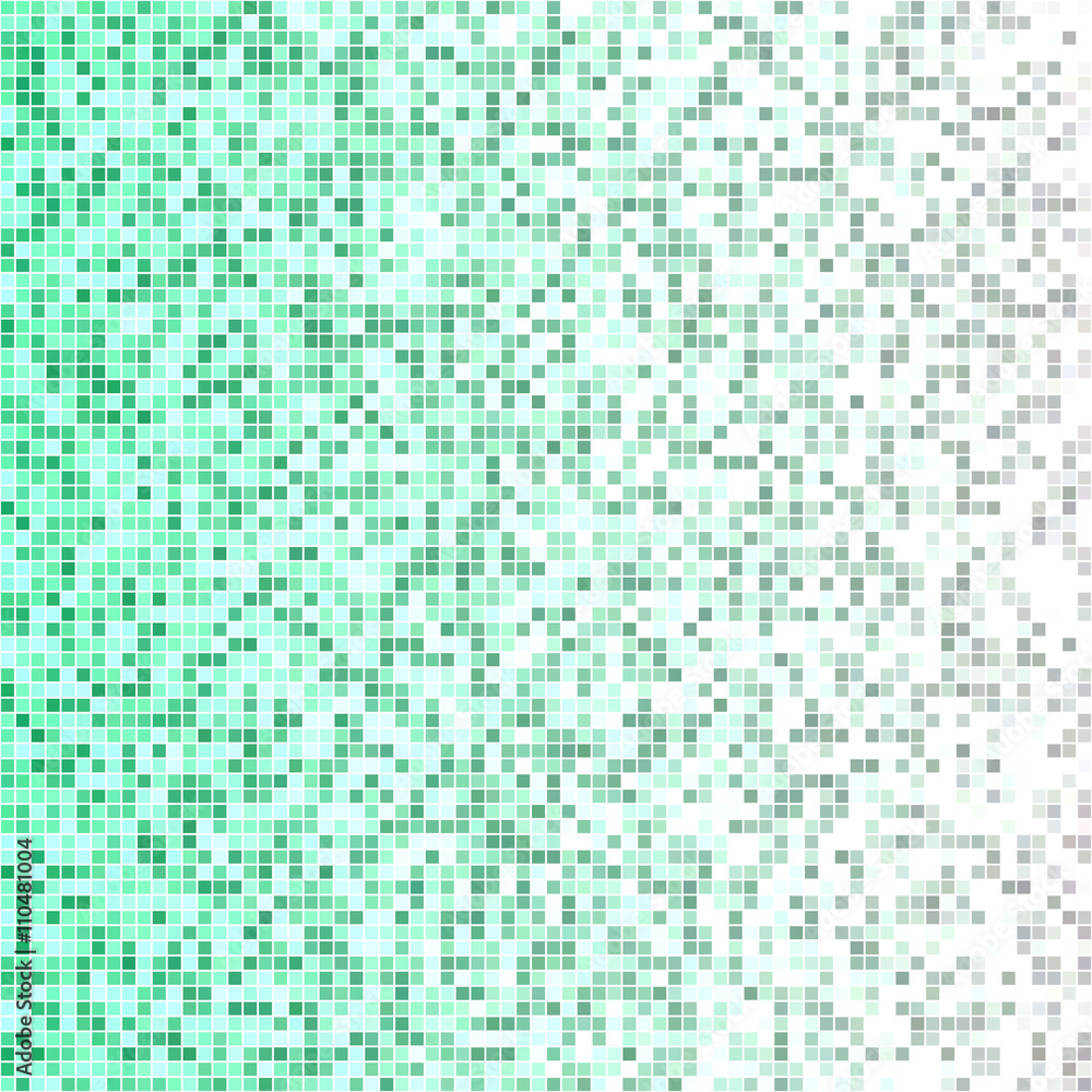 Green and grey color square mosaic background Green and grey color square mosaic background