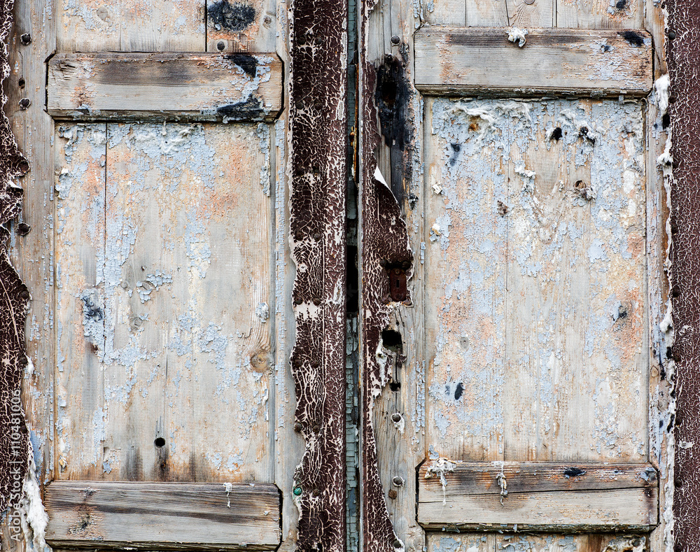 Naklejka premium Old wooden doors, textures