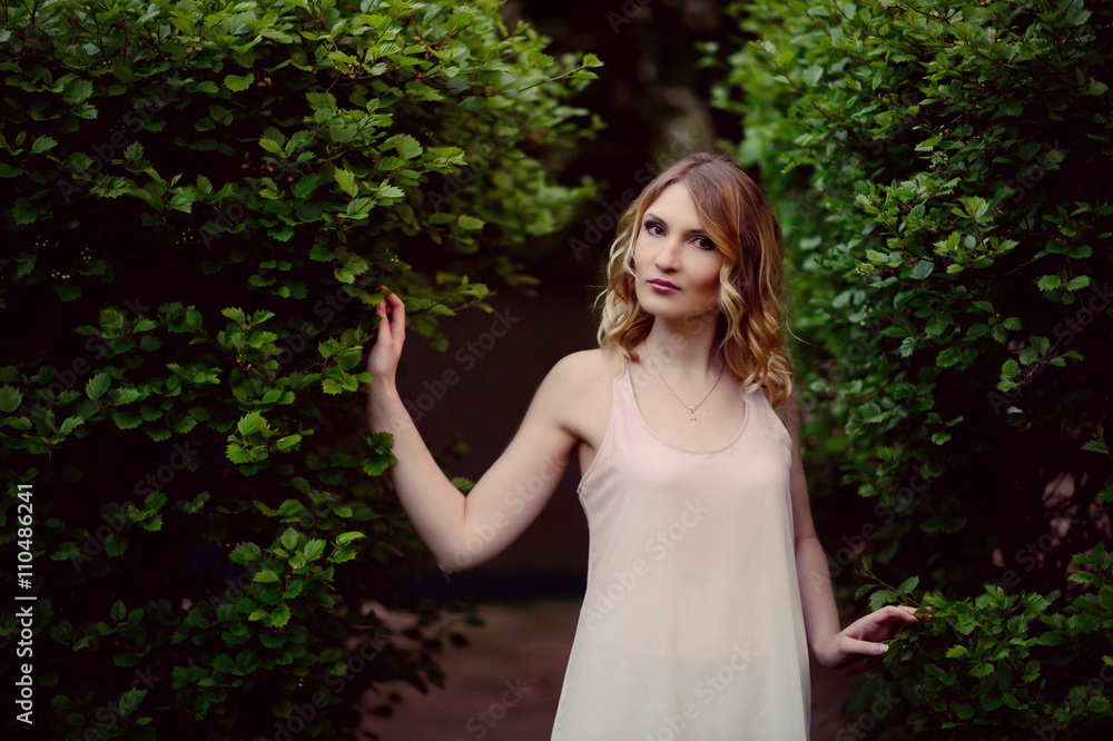 The girl in the garden The girl in the garden