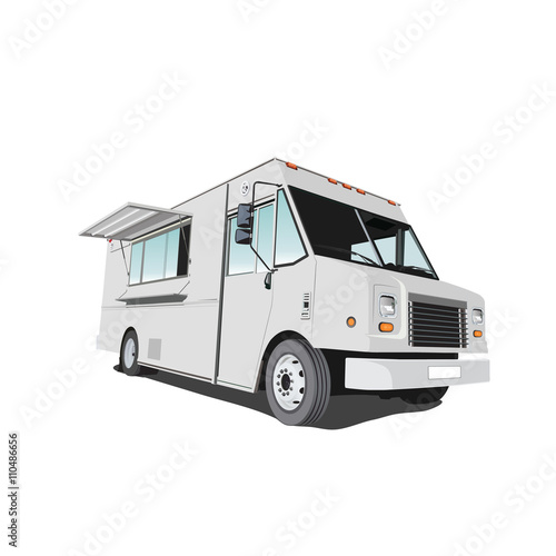 Gray Food Truck