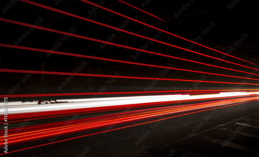 light trails in tunnel light trails in tunnel