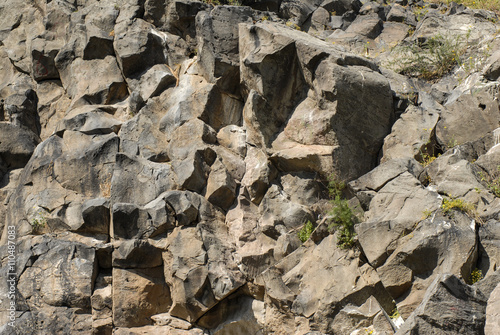 Texture roccia, pietra lavica basalto photo