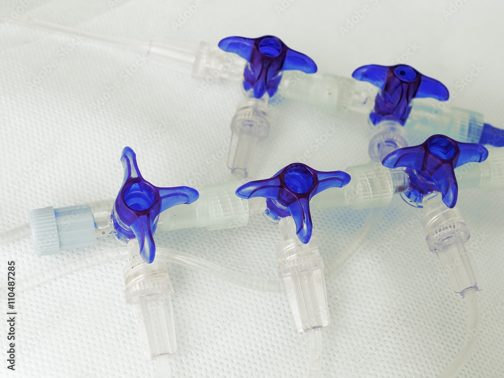 Line of connected catheter valves Stock Photo Adobe Stock