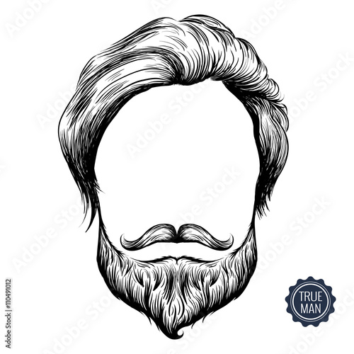 Bearded man icon