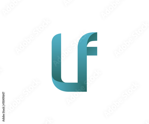 Foto Colorful Letter L F Logo